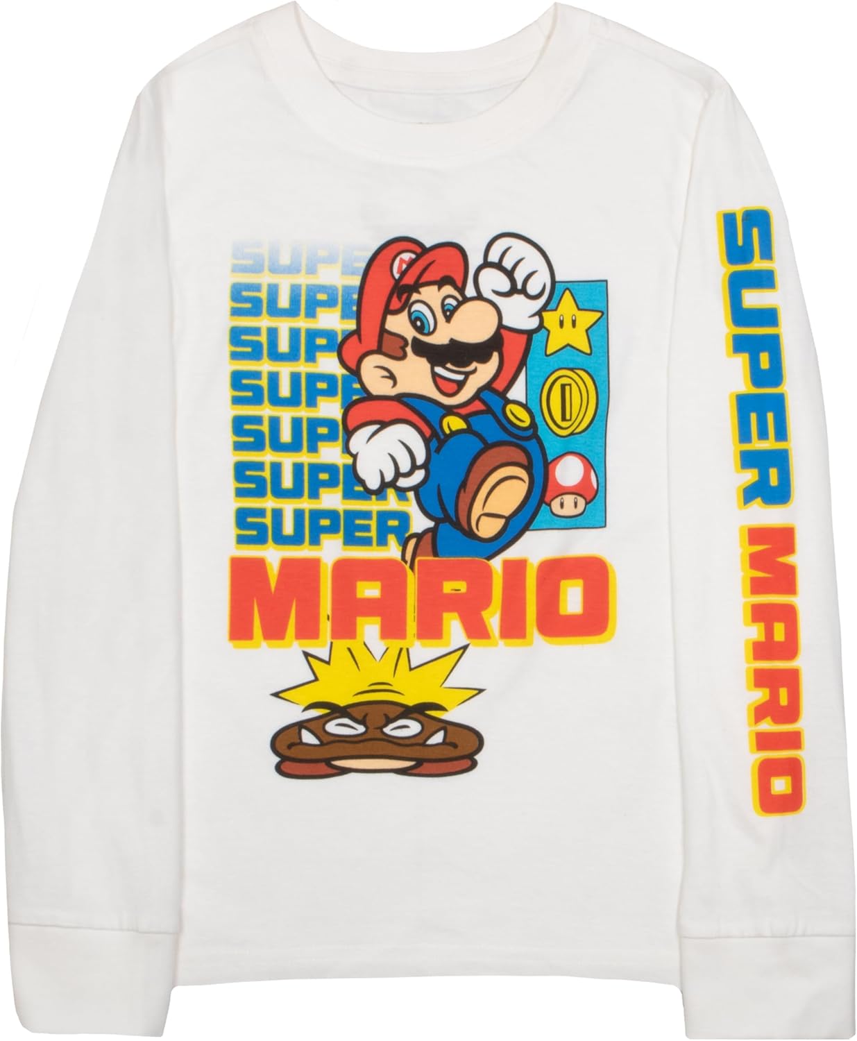 Miniatura 4 de Nintendo Kids Super Mario Bros Mario & Luigi Boys Long Sleeve 2-Pack T-Shirt Bundle Set for Boys