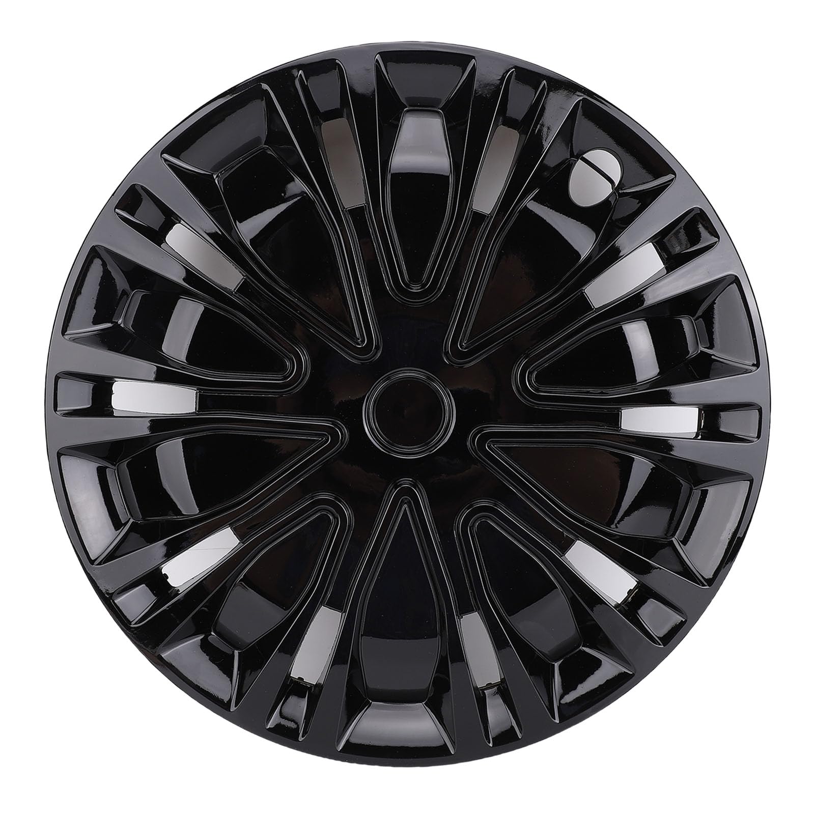 Set di Coprimozzi Eleganti da 15 Pollici Copricerchi Universali R15 per Auto SUV, Copriruote per Auto Coprimozzi da 15 Pollici (Nero)