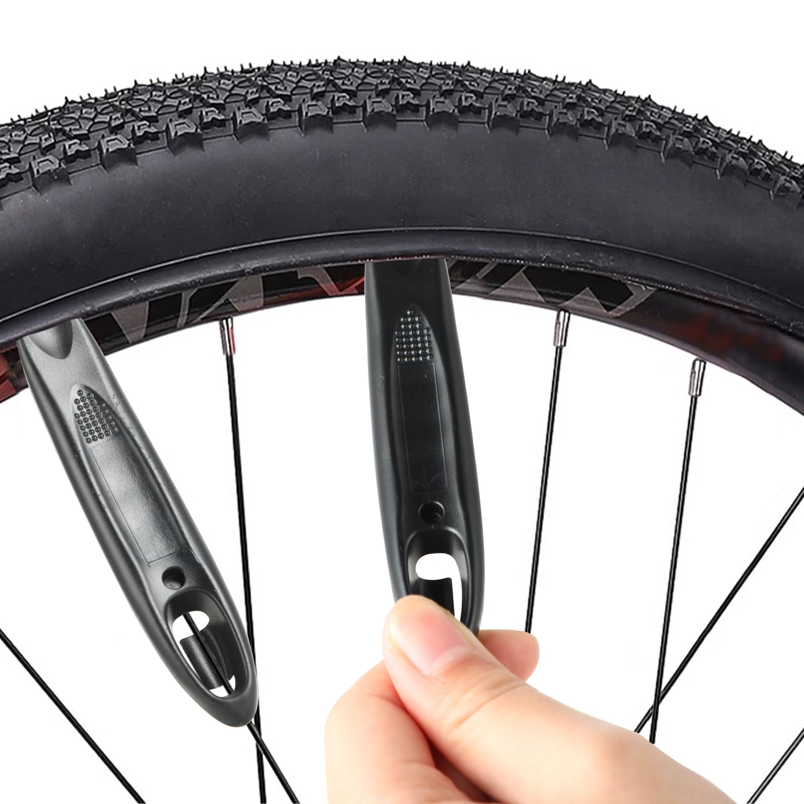 Zestaw naprawczy do roweru ze stali nierdzewnej – kompaktowy zestaw narzędzi rowerowych z grzechotką, łyżką do opon, łatką i bitami – narzędzie rowerowe do podróży i do szybkich napraw