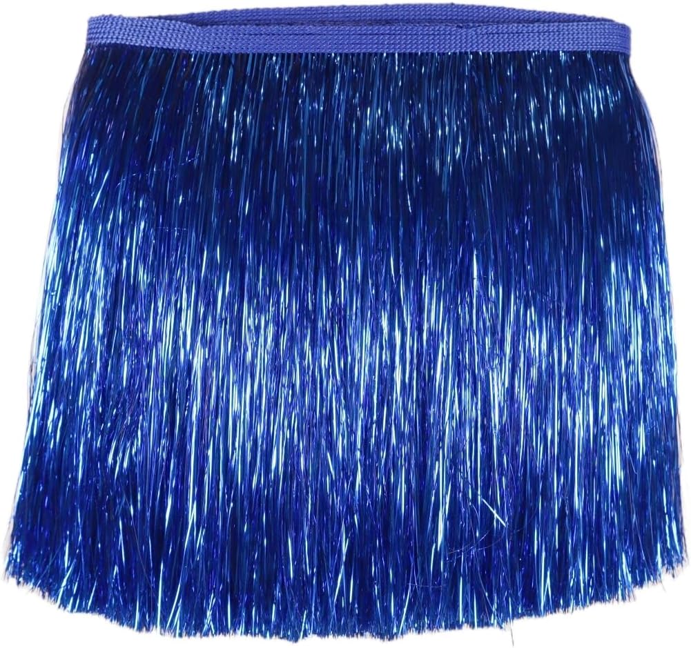 10 Yards 8 Inch Wide Metallic Fringe Trim Tinsel Fringe