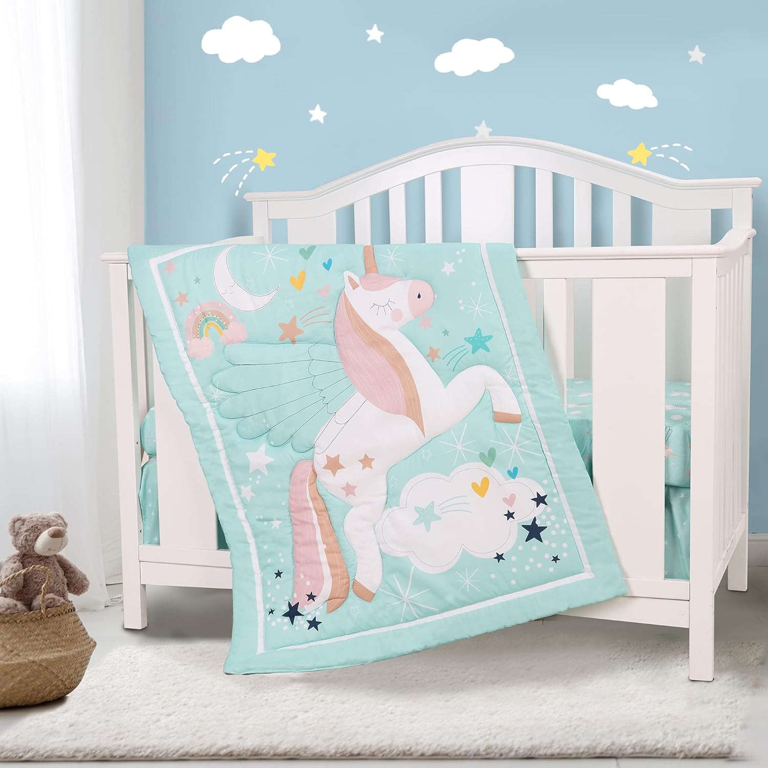 cot bedding unicorn