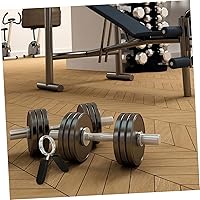 Vista 3 de DECHOUS 4 abrazaderas ajustables para barra de levantamiento de pesas, collares de bloqueo de barra, collar de resorte para levantamiento de pesas