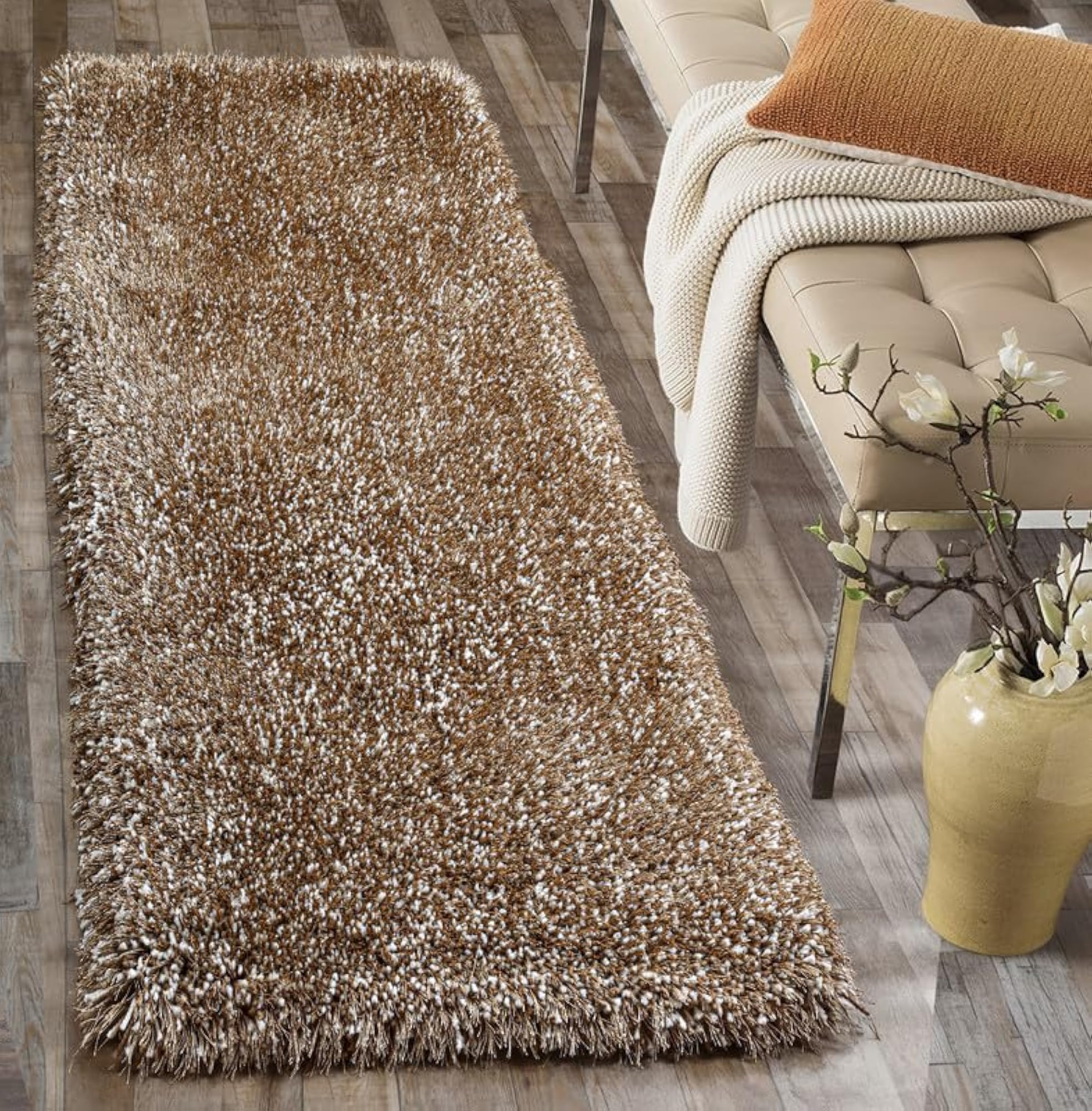 Premium Tie Dye Shaggy Carpet Bedside Runner
