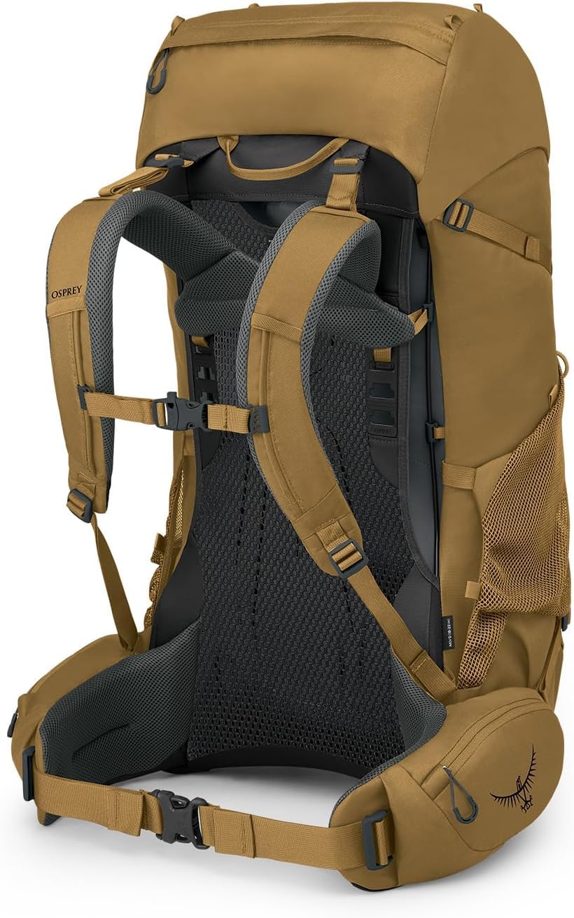 Osprey Rook Homme Sac à dos, 65L, Histosol Brown/Rhino Grey, O/S