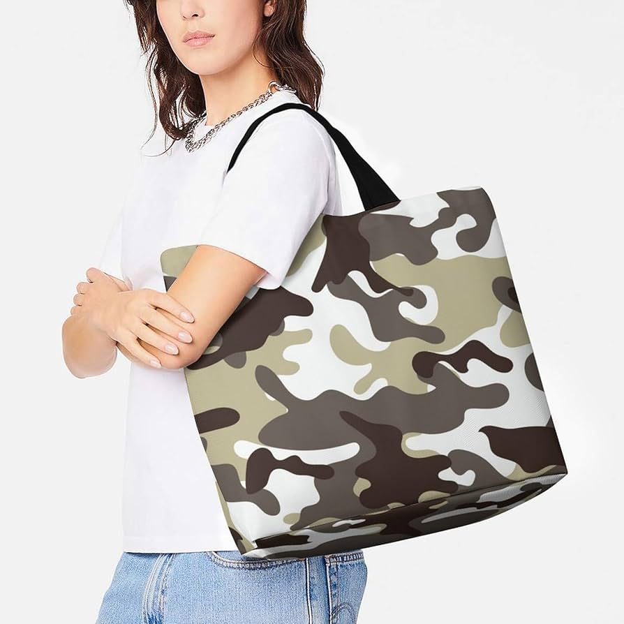 Amazon.co.jp: トートバッグ 迷彩 カモフラ柄 ショルダーバッグ