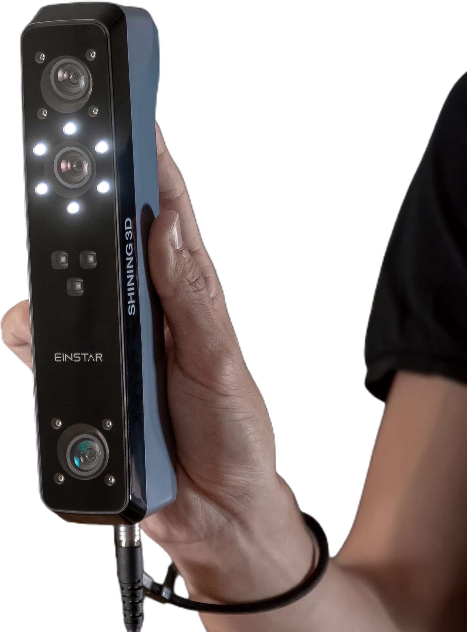 Shining 3D Einstar Handheld 3D Scanner with Detail-Oriented Enhancement Technology Support Scanning Hair and Body, Up to 14FPS Scanning Speed High Quality Collecting Data 3D Scanner for 3D Printer
