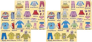 LUOZZY 4 Sheets Dresser Clothing Decals Clothing Labels Wardrobe Sort Labels Stickers for Kids
