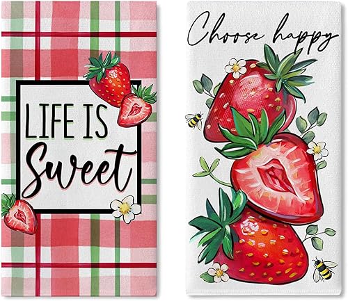 Miniatura 9 de Wildflower - Juego de 2 paños de cocina con diseño floral vintage, plantas botánicas, secado de manos, paño de cocina para hornear, retro, primavera