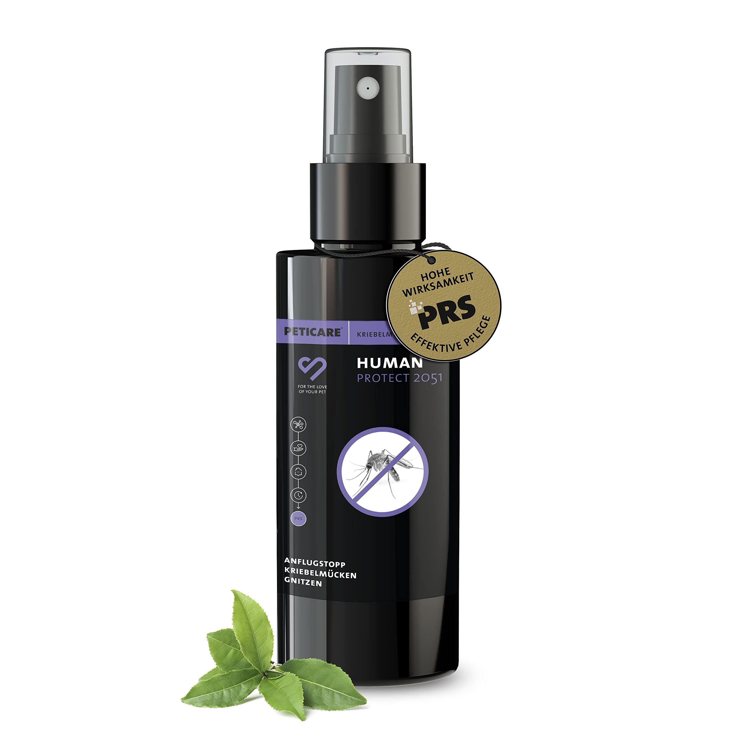 Spray Peticare przeciw muchom i meszkom | Zapewnia do 8 godzin ochrony, dla dorosłych i dzieci | Niezawodny środek odstraszający | Unikalny system PRS® zapewniający długotrwały efekt