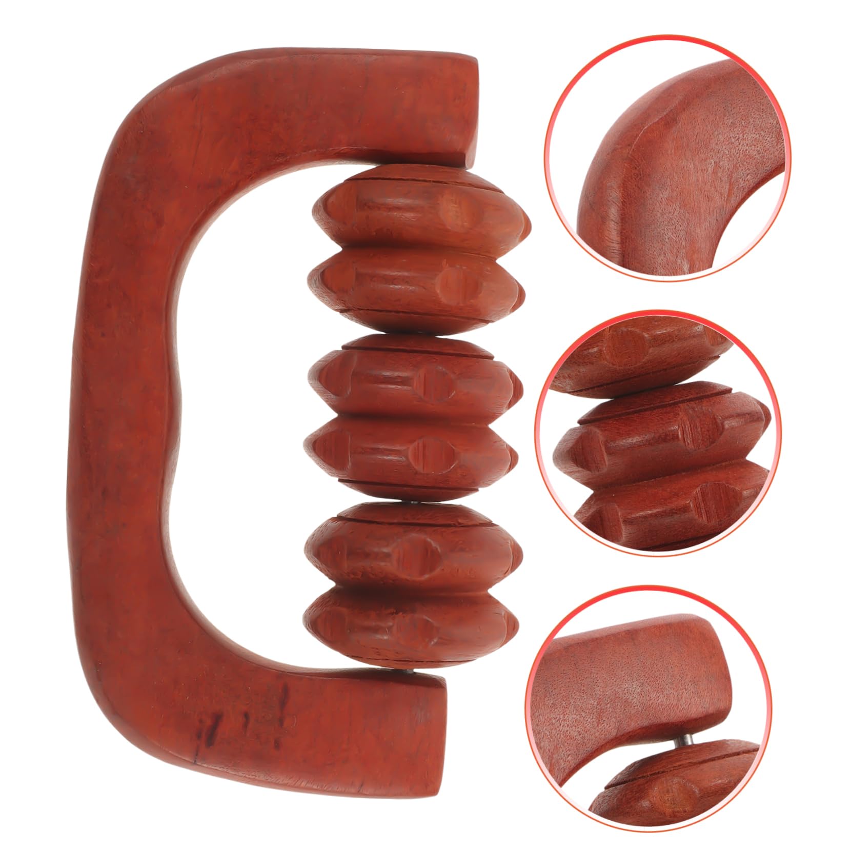VALICLUD 5 Pezzi Massaggiatore in Legno Posteriore Massaggiatore Per Il Mal Di Schiena Massaggio Massager Massaggiante Rotante Massaggiatori Portatili Di Legno