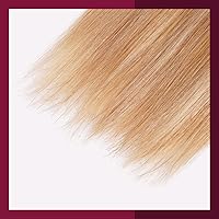 Vista 5 de Starlet - Extensiones de cabello humano virgen liso a granel para micro trenzado, 20 pulgadas, 7.57 onzas, 4 paquetes, rubio miel y rubio platino