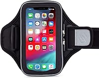 Vista 3 de Sporteer Entropy E8 - Brazalete acolchado para correr – Soporte de espuma viscoelástica contorneada para iPhone 17/16/15 Pro Max & Plus, Galaxy