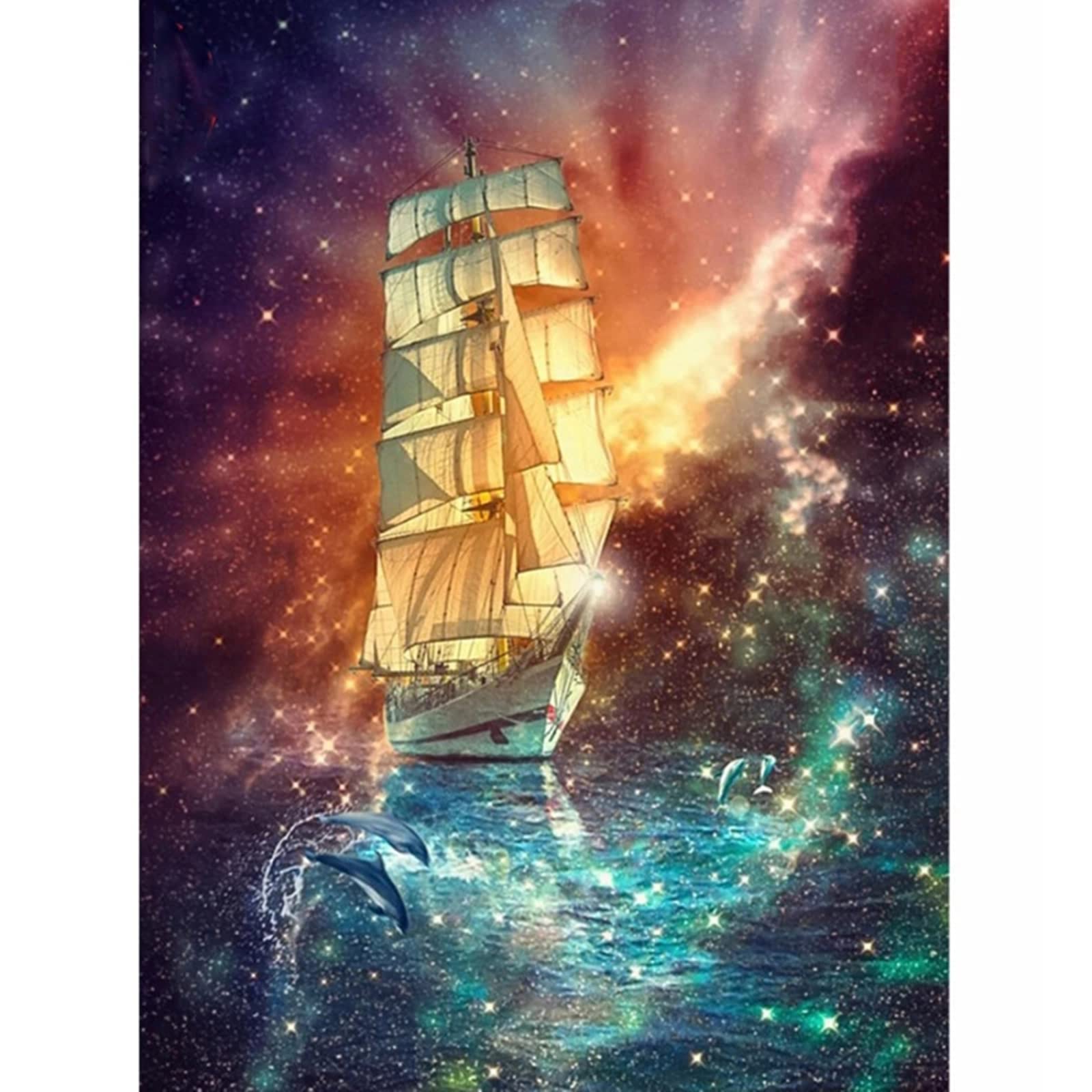 Rompecabezas De Madera 4000 Piezas Velero bajo Las Estrellas Juguetes NiñOs Puzzles para Adultos Es Un Buen Regalo para Amigos Tamaño Final 141×87cm