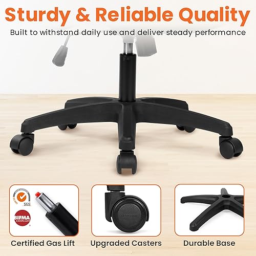 Miniatura 5 de NEO CHAIR Silla de escritorio de oficina, asiento de malla con respaldo alto para juegos con reposabrazos ergonómicos ajustables y cómodos, soporte