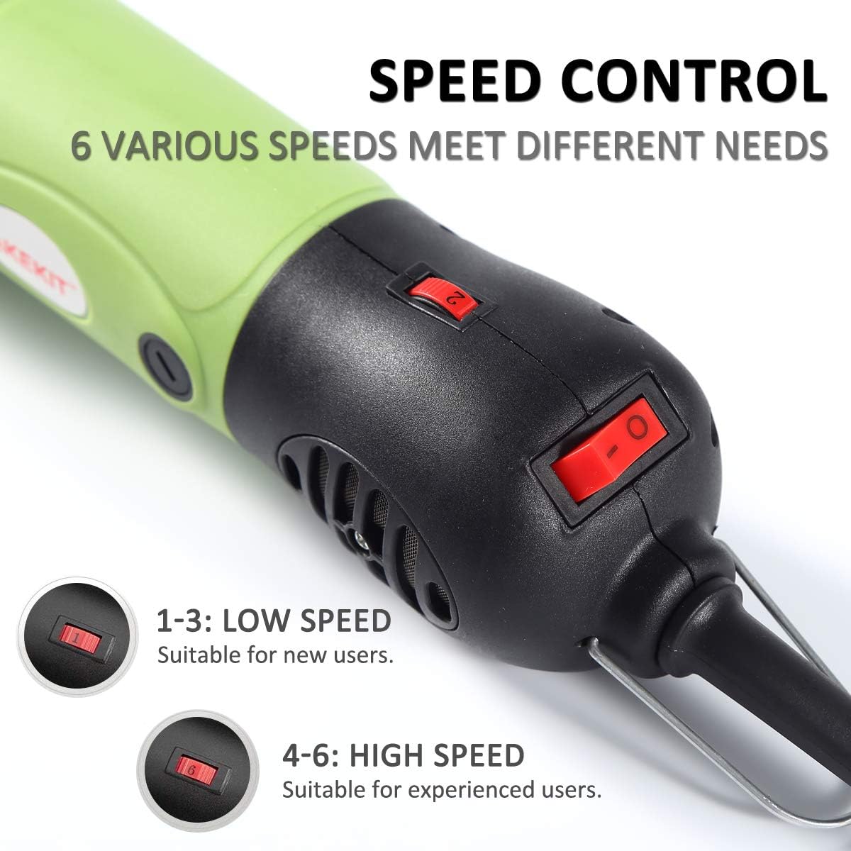 TAKEKIT Sheep Shears Professional Electric Sheep Clippers for Sheep Alpacas Llamas and Large Thick Coat Animals Grooming, 6 Speeds Control Big and Heavy Sheep Trimmer, 380W
