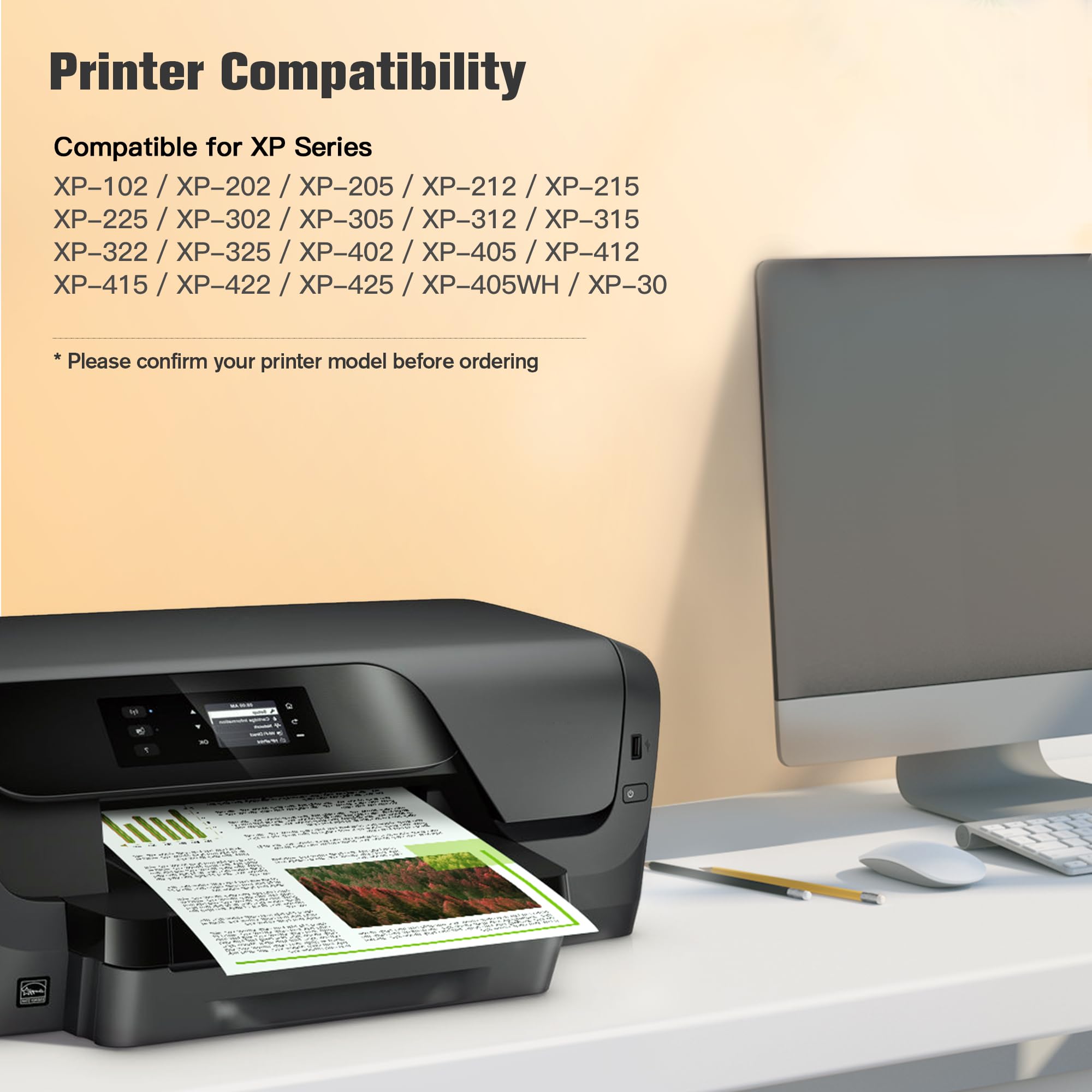 18 18XL multiple Cartuccia d'inchiostro per Epson 18 18 XL per Epson Expression Home XP-30 XP-405WH XP-405 XP-225 XP-215 XP-205 XP-212 XP-202 XP-325 XP-315 XP-305 XP-322 XP-312 XP-425(12 Pack)