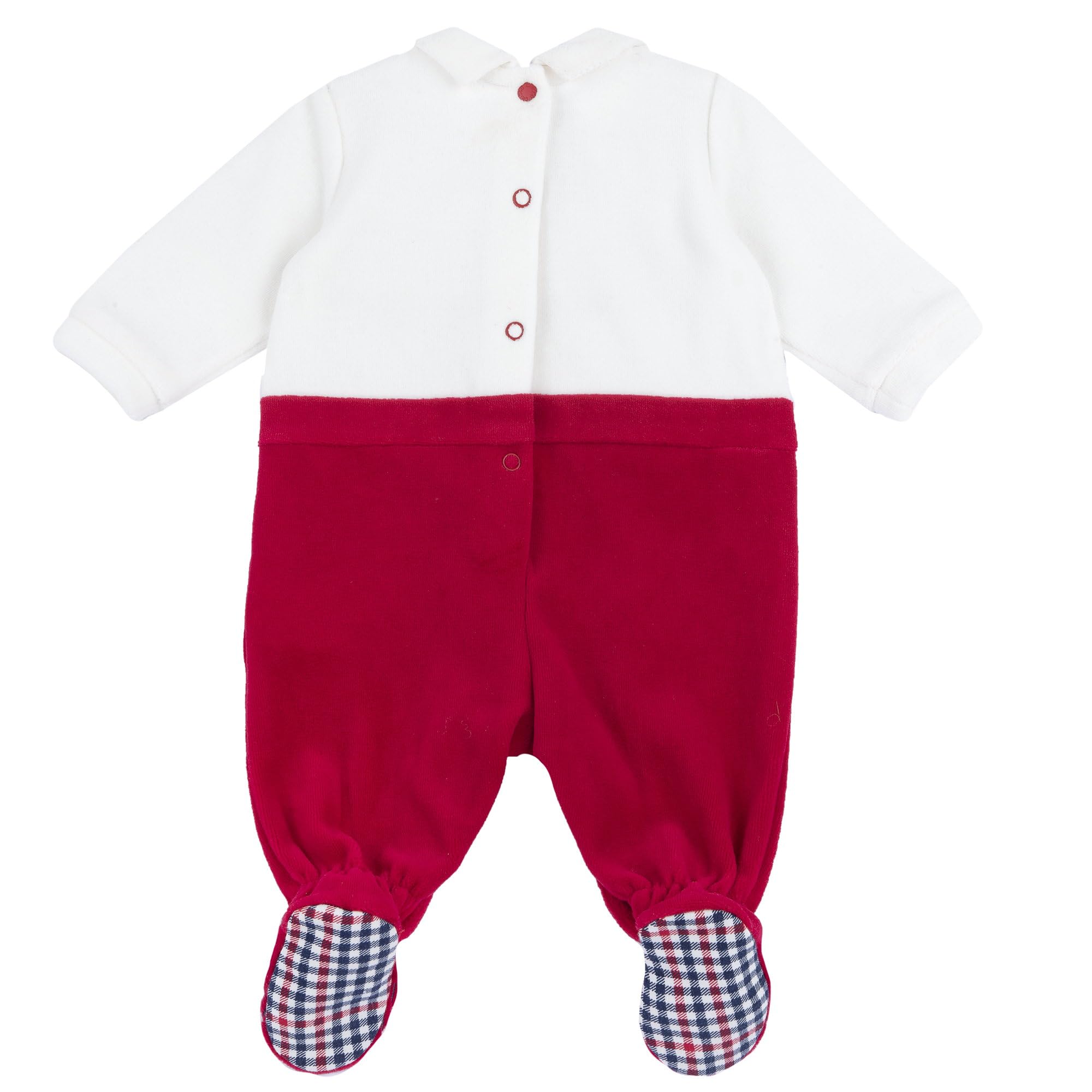 Chicco, Tutina Natale Neonato e Neonata, con Pratica Chiusura sulla Schiena, in Morbido Tessuto, Abbigliamento Neonato/Neonata 0-24 Mesi, Idea Regalo Nascita, Designed in Italy