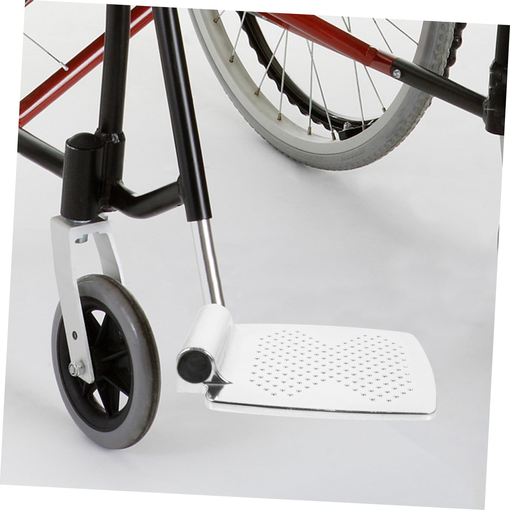 Reposapiés Elevables Aplicables para Silla de Ruedas 2 Piezas, Placa de Aluminio de 7 Pulgadas, Diseño Resistente y Ergonómico, Accesorios para Movilidad y Uso Doméstico, Soporte