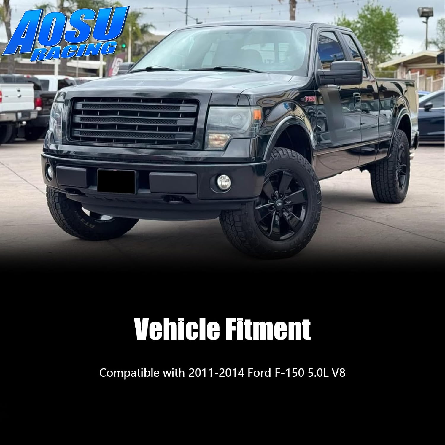Cold Air Intake kit Compatible with 2011-2014 Ford F150 5.0L V8, Increases Horsepower, Towing Performance & Acceleration