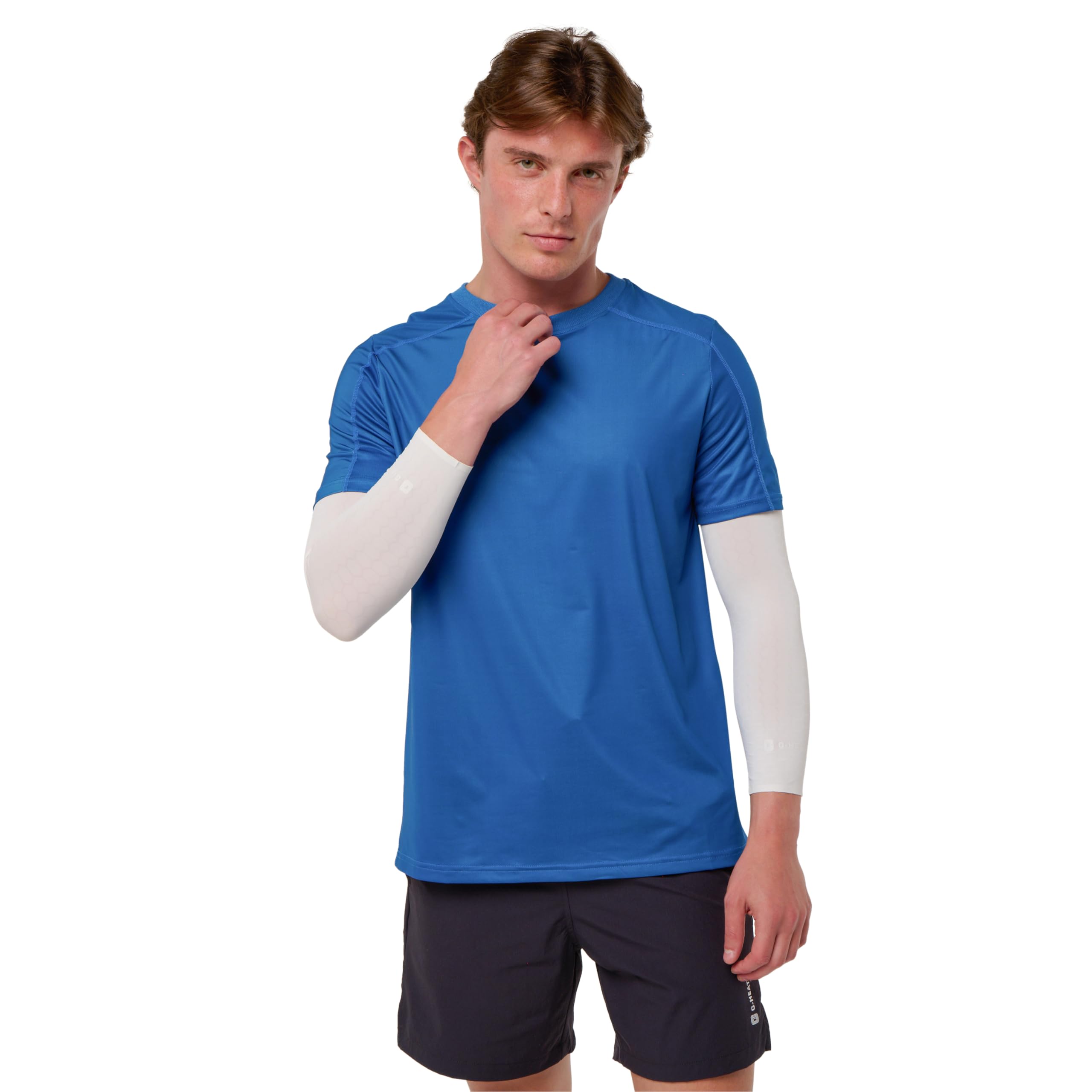 G-HEAT - Scaldabraccia Freddi EVO Mixed | Tecnologia PHASECOOL | Effetto di freschezza immediato e continuo | Seconda pelle antiscivolo slim fit | Sport, Escursionismo, Ciclismo, Corsa