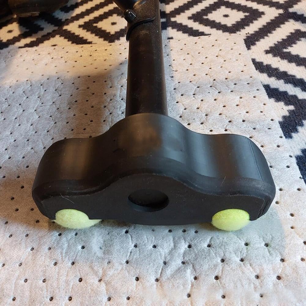 4er-Pack Indoor-Cycling-Schnappfuß-Adapter mit 8er-Pack Tennis-Stabilitätszubehör, für Fahrrad-Widerstandstrainer Heim-Indoor-Übung Kickr Core Workout-Ausrüstung