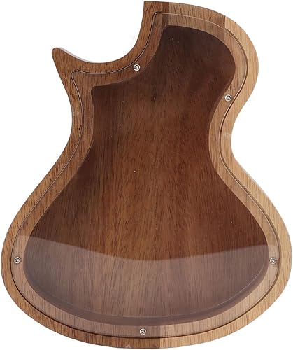 Miniatura 3 de Alcancía con forma de guitarra, caja de ahorro de dinero de madera como regalo para los amantes de la guitarra