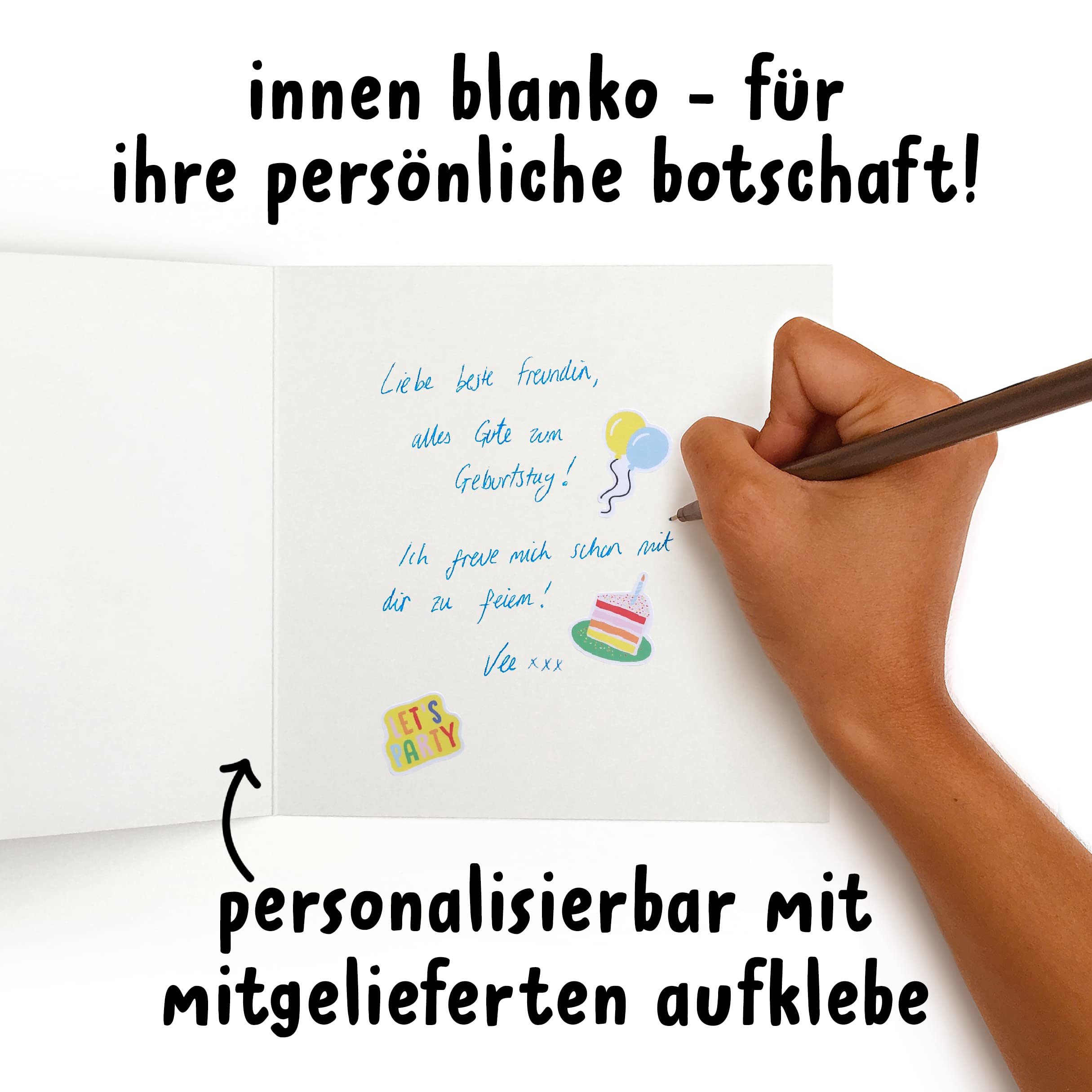 Geburtstagskarte Für Mama – ‚Mum You're Otterly Amazing‘ – Süßes Design Mit Aufklebern, 145x145 Mm