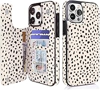 Vista 38 de uCOLOR Funda compatible con iPhone 15 de 6.1 pulgadas con ranura para tarjetero, función atril, doble cierre magnético y bloqueo RFID, funda de 6.1