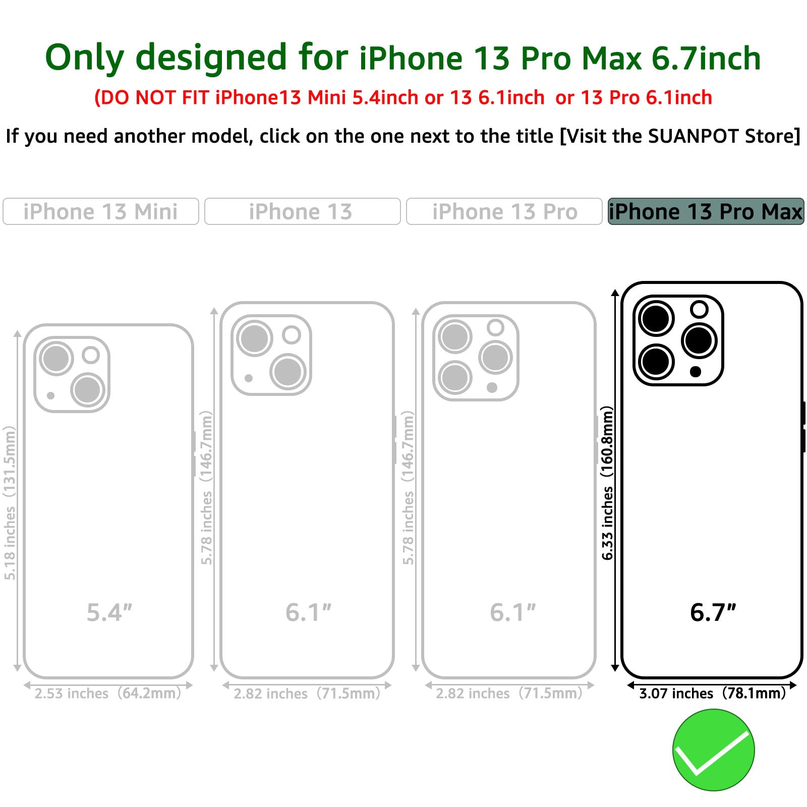 SUANPOT for iPhone 13 Pro Max 6.7 5G with RFID Blocking Wallet case Credit Card Holder,Flip Book PU Leather Phone case Shockproof Cover Cellphone Women Men for Apple 13 Promax case Wallet Light Brown