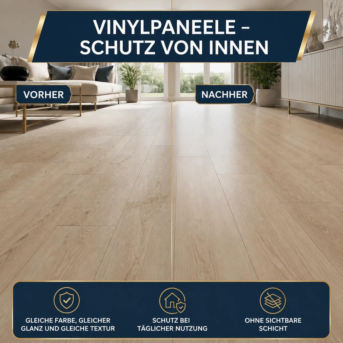 ESANDOL Steinimprägnierung Schutzanstrich Vinylpaneele 5 L – bis zu 50 m², wasser- und schmutzabweisend, UV-Schutz, farblos
