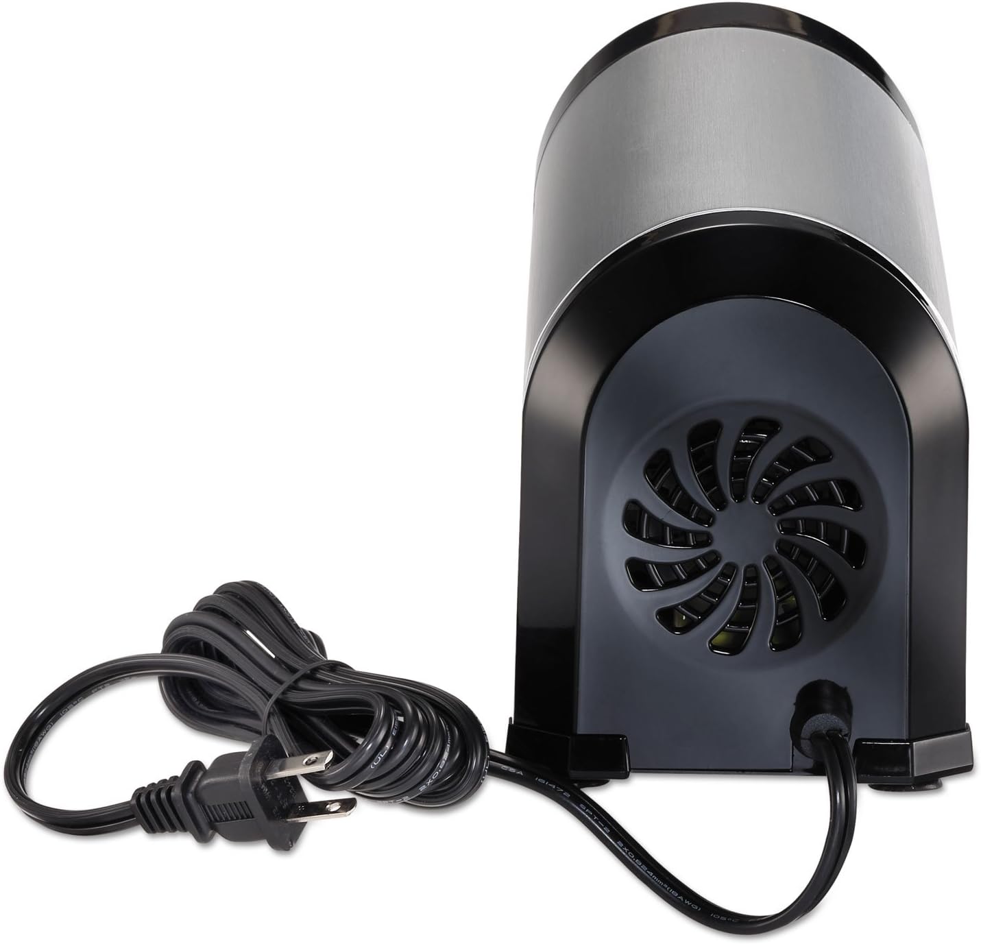 Bostitch Office SuperPro Glow Electric Pencil Sharpener, Heavy Duty Commercial Classroom, Replaceable Cutter Cartridge System, 6-Hole, Silver/Black