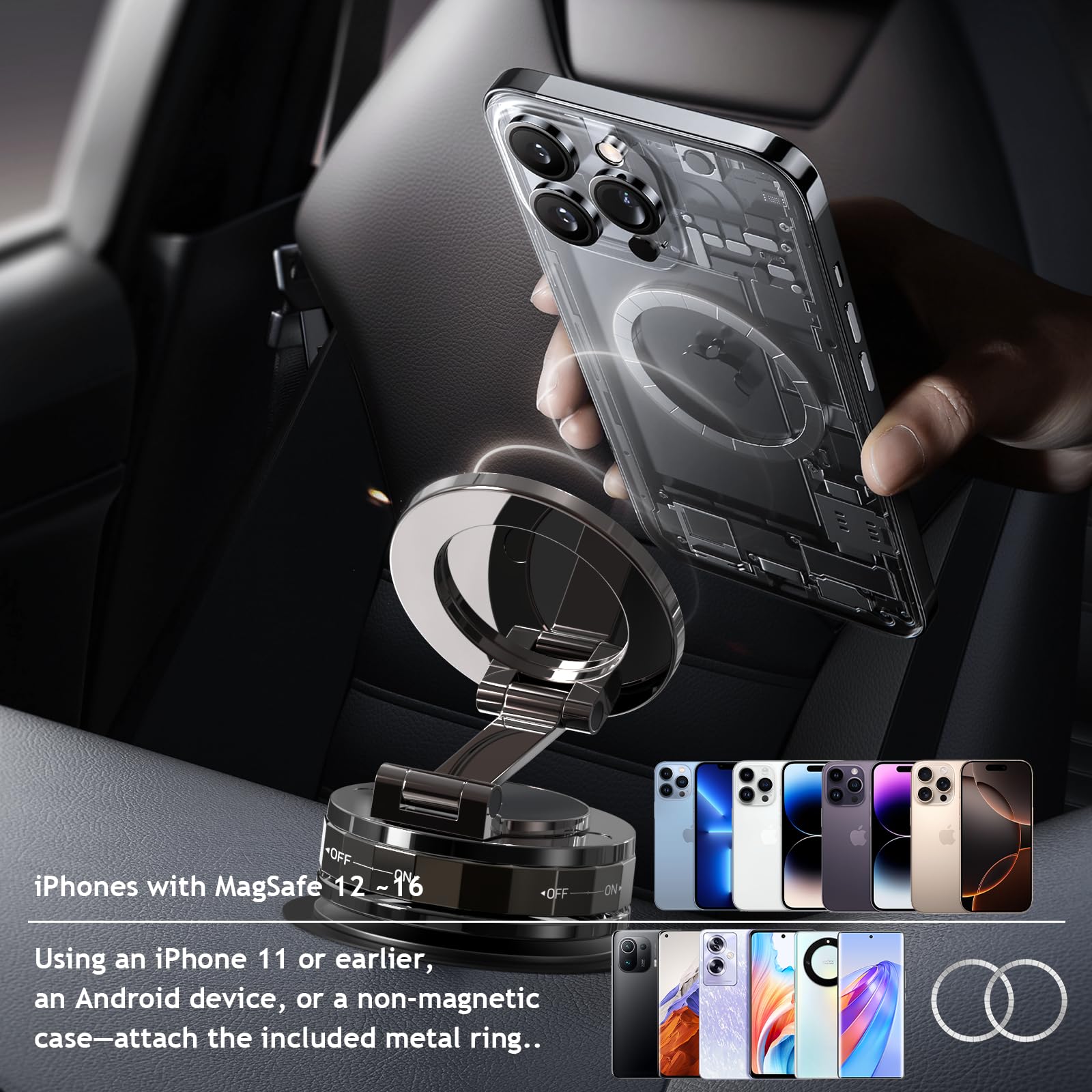 iPhoneアクセサリー maruru Amazon.com: NZKEEYZI Phone Holders for Your car, Compatible with