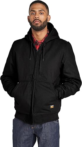 Timberland - Chaqueta con capucha de lona con forro Gritman unisex para adultos