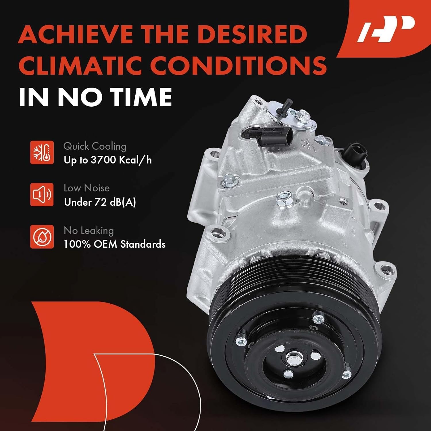 A-Premium Air Conditioner AC Compressor with Clutch Compatible with Toyota Camry 2.5L 2012-2017, RAV4 2.5L 2009-2012