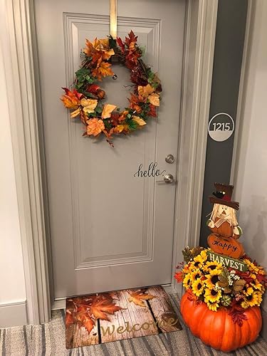 Miniatura 4 de Tapete de bienvenida, tapete de entrada, tapete para interiores y exteriores, con parte trasera de goma antideslizante, tapete de puerta de