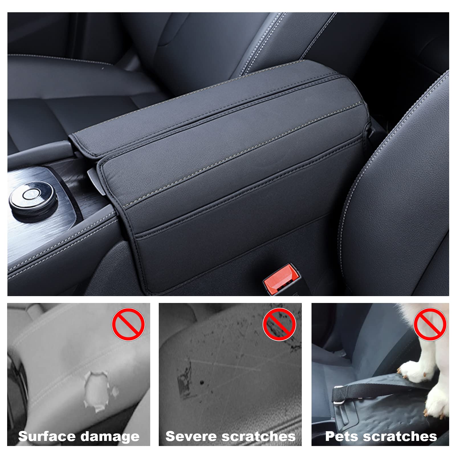 Copritbraccioli Per Peugeot 3008/5008/508 - Protezione In Pelle Per Console Centrale - Foto 11