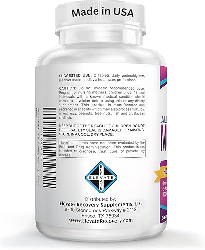 Miniatura 3 de Mezcla de suplemento multimineral todo en 1 (fórmula sin hierro) Multiminerales | Minerales traza | Suplementos multivitaminerales de alta potencia