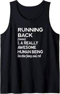 Football Player Definition Funny - Running Back RB Touchdown Tank Top