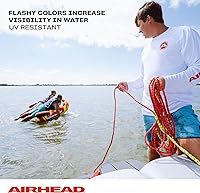 Vista 5 de Airhead Cuerda de remolque, 1-4 cuerda de jinete para tubos remolcables multi, 9/16