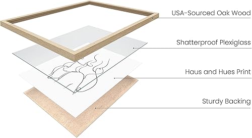 Miniatura 2 de Haus and Hues - Juego de 4 impresiones artísticas de línea minimalista  Pósteres de arte estético  Pintura minimalista para pared  Arte de pared