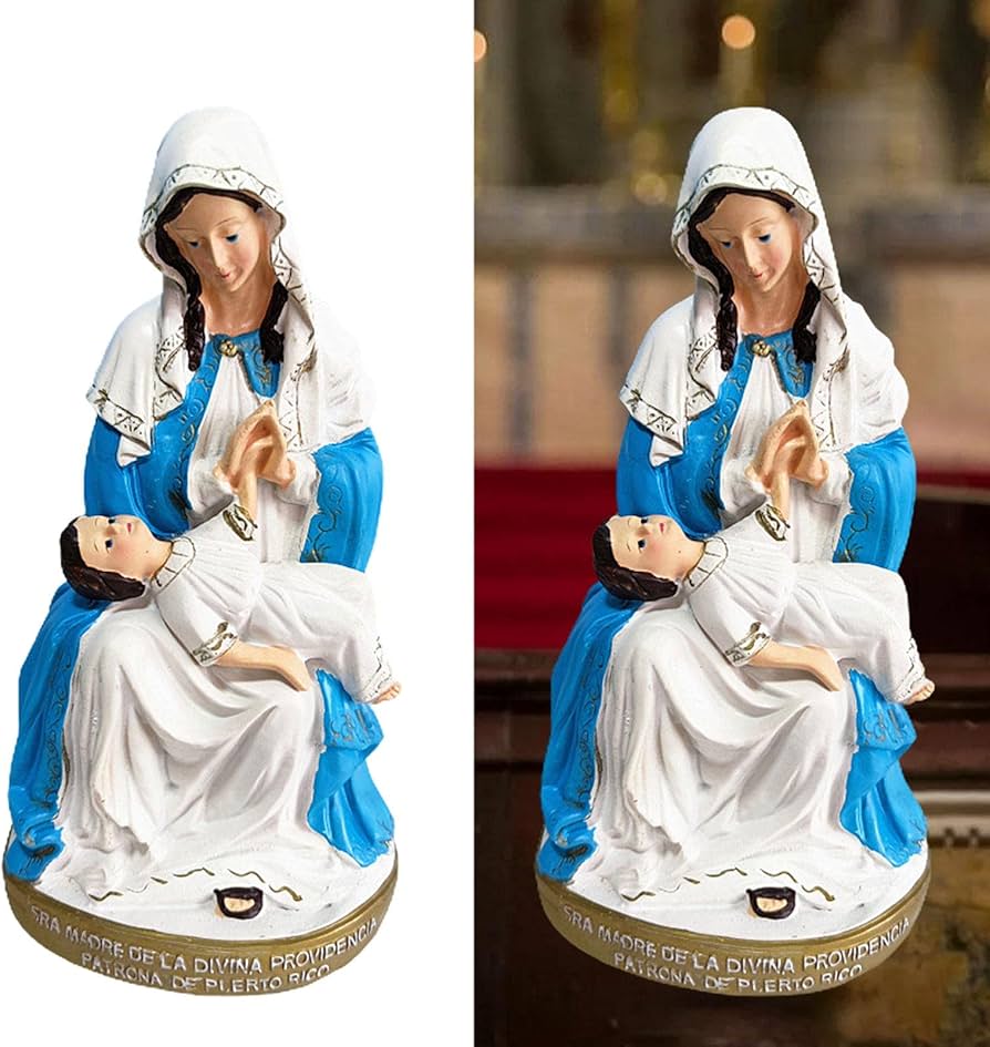 Amazon.co.jp: 聖母マリアと子供の像、幼い赤ちゃんを抱きしめて抱っこ