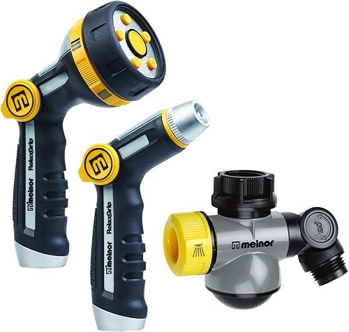 Melnor 15610-AMZ Relaxgrip Boquilla & Wash & Fill Juego de jardinería