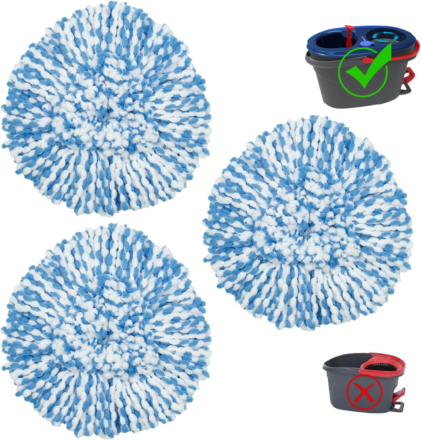 Compatible with O Cedar Mop Replace Head (Spin Mop). Easy