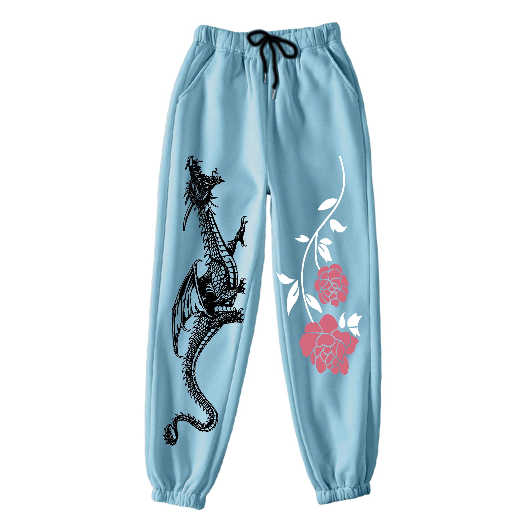 TabadtodJoggers Stretchable Pants | Slim Fit Casual Joggers for Unisex | Straight Relaxed Fit SkyBlue