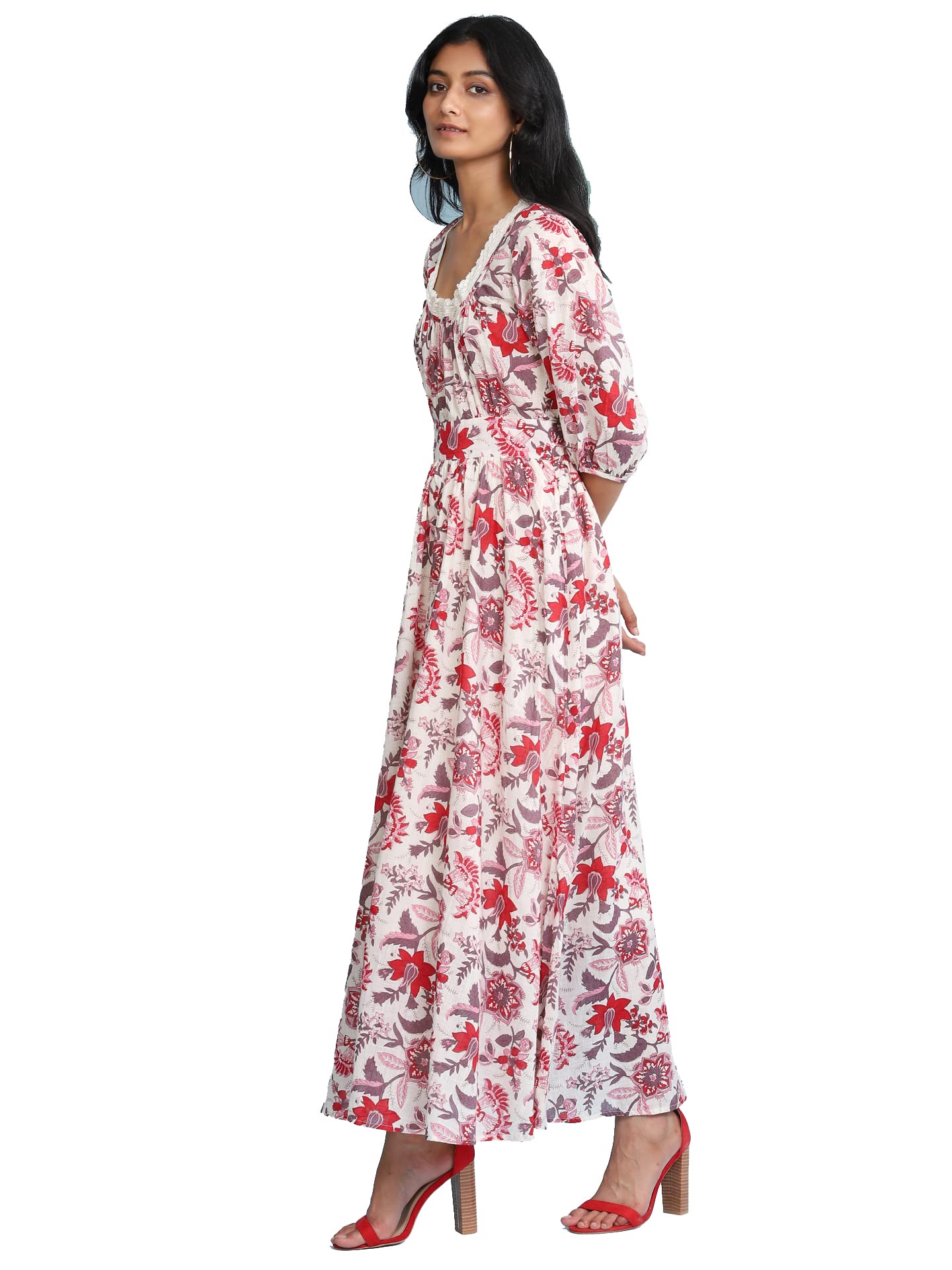 Aarke Ritu KumarEcru Printed Long Dress