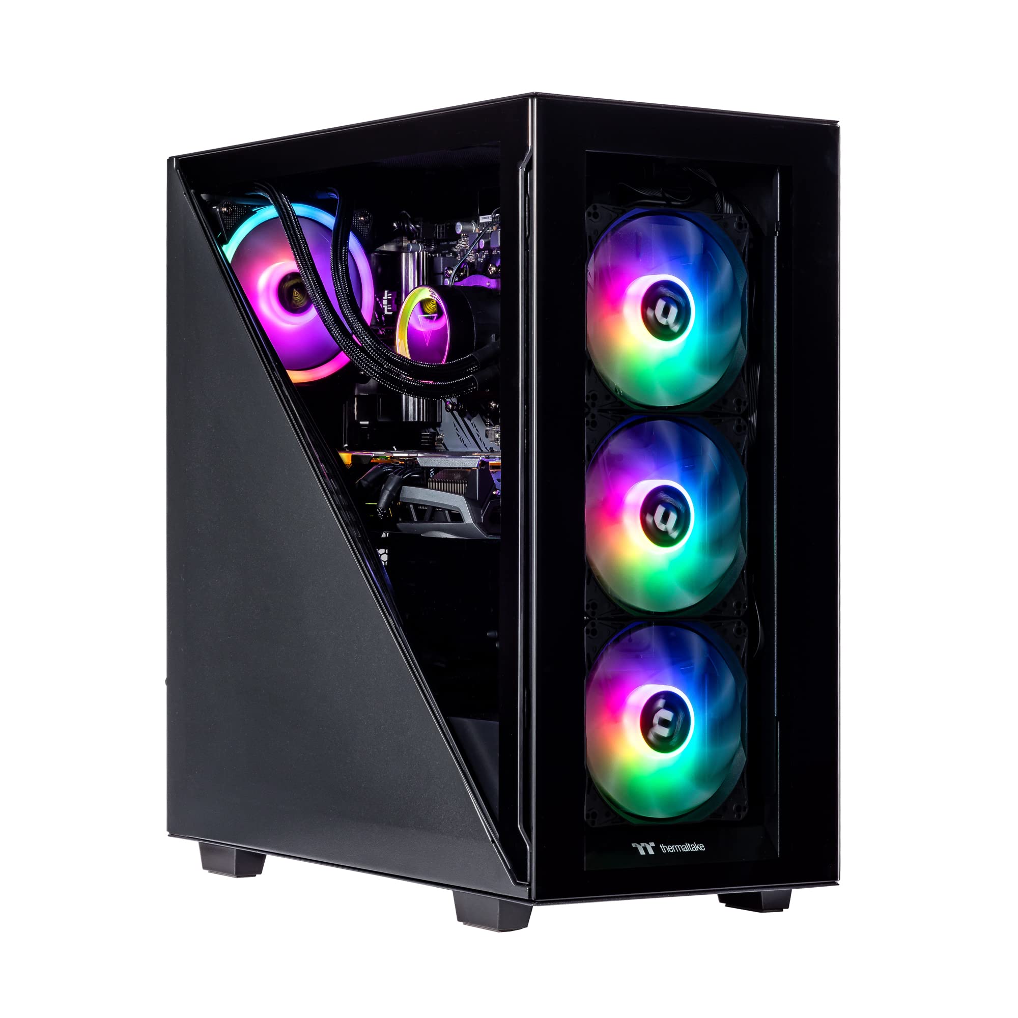 Velztorm Black Gladio Custom Built Gaming Desktop PC AMD Ryzen 9 5900X Radeon RX 9070 XT 32GB DDR4
