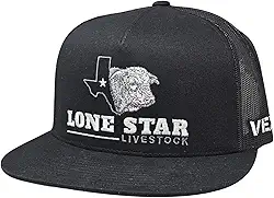 Boné de malha ajustável estilo de vida ocidental inspirado no sudoeste do rodeio