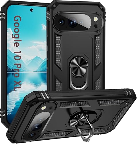 Vista 37 de Korecase Funda para teléfono para Google Pixel 6 Pro de servicio pesado resistente de cuerpo completo a prueba de golpes con anillo para dedo