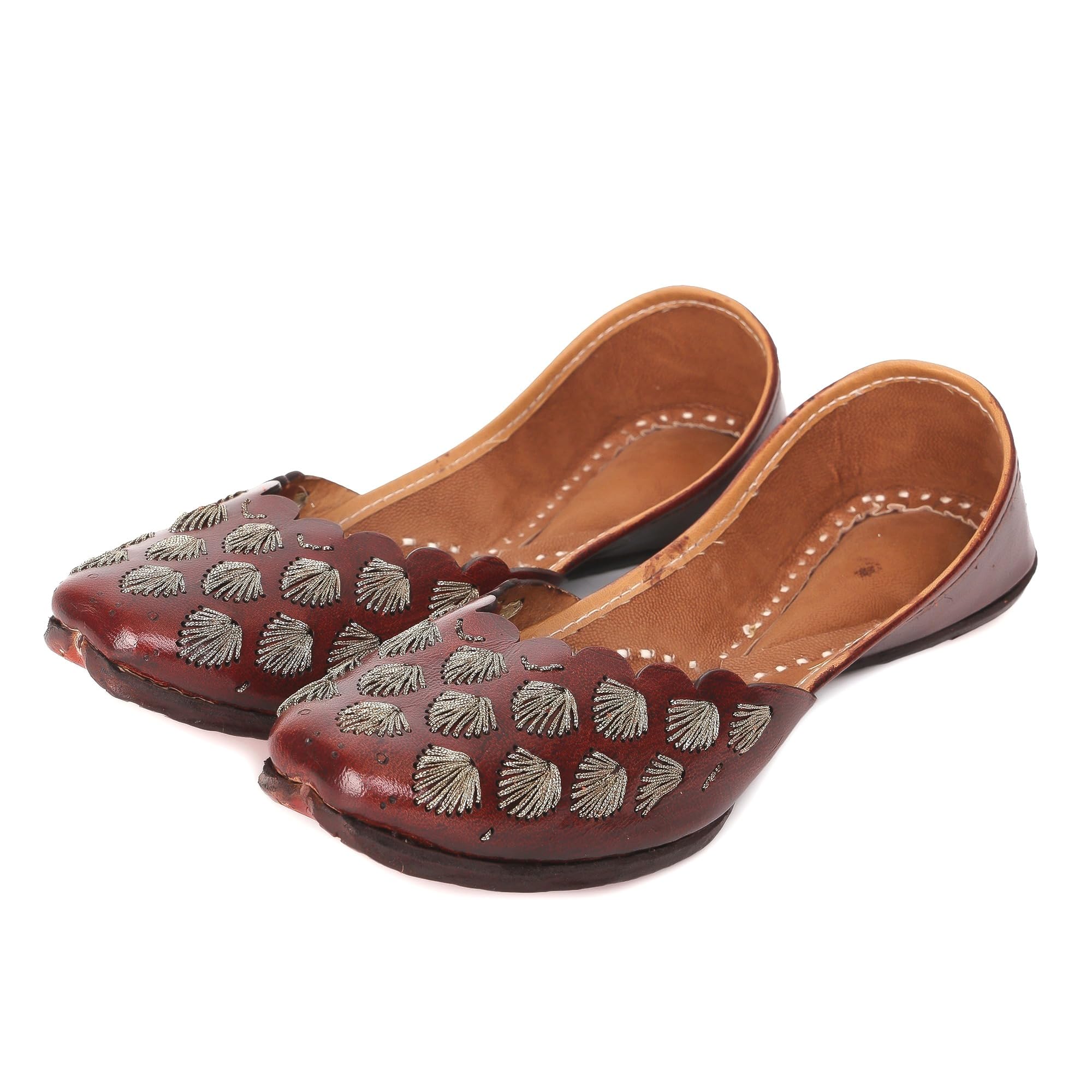 Punjabi Jutti Juti mojaris for Women Ladies Leather-picture-42