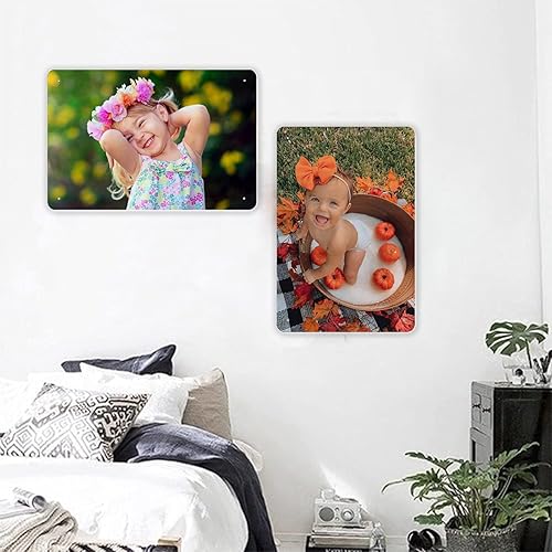 Miniatura 5 de Letreros de metal personalizados, letreros de estaño personalizados con logotipo de texto, imagen, impermeable, letreros de aluminio personalizados